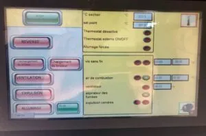 installation chaudiere biomasse ecran tactile
