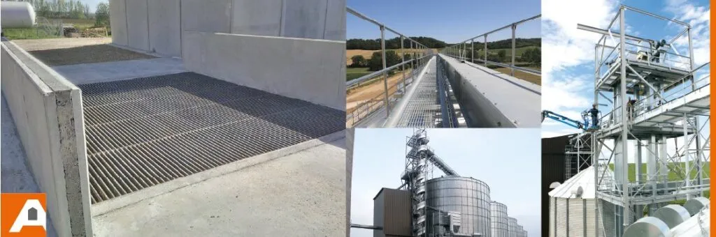 manutention-la-serrurerie-cereale-grain visuels de serrurerie tour fosse passerelle